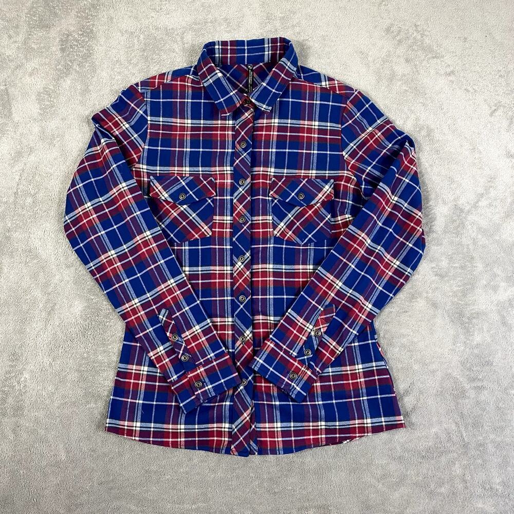 Kuhl Flannel Button Up Long Sleeve Plaid Women's M‎ Outdoor
